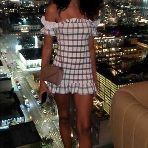 ASOS shirred mini dress